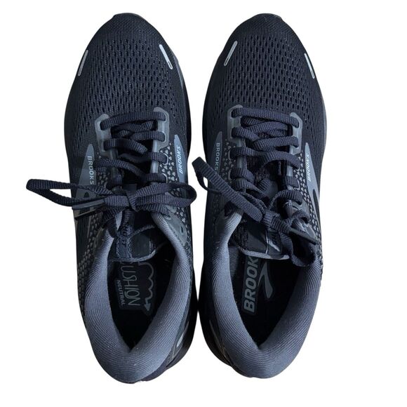 Brooks Ghost 14 Shoes Womens Sz 9.5 B Black Running Athletic Cushioned EUC - Picture 5 of 7